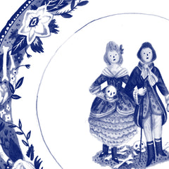 "THE WEDDING" CHINA PLATE