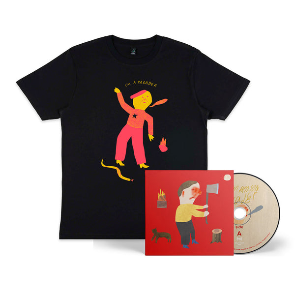 Parader CD (Signed) and Black T-shirt