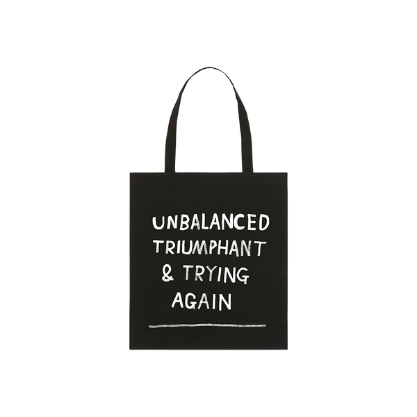 Unbalanced Black Tote Bag